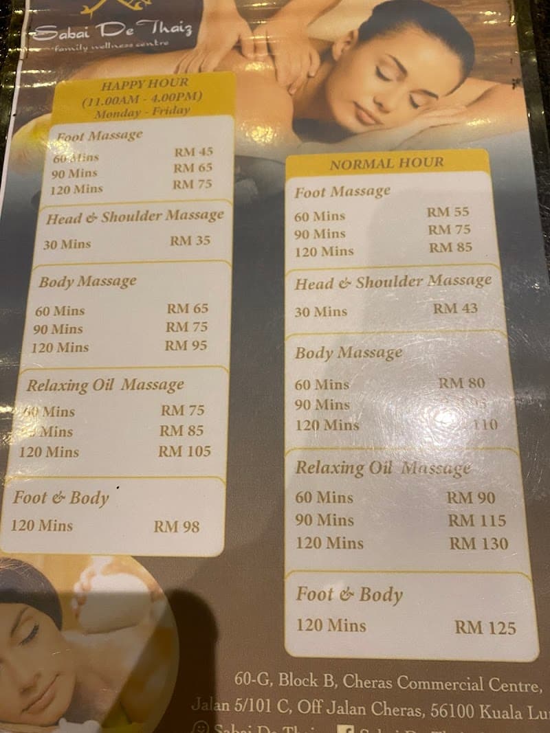 Sabai De Thaiz Family Wellness Centre 5